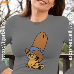 cowboy garfield smile on the day gray women long sleeve