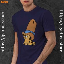 cowboy garfield smile on the day navy men shirt