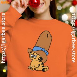 cowboy garfield smile on the day orange sweatshirts for kid girl