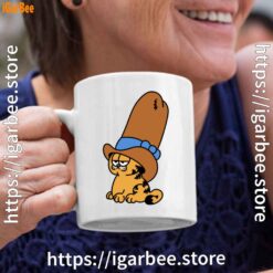 cowboy garfield smile on the day white coffee mug 11oz