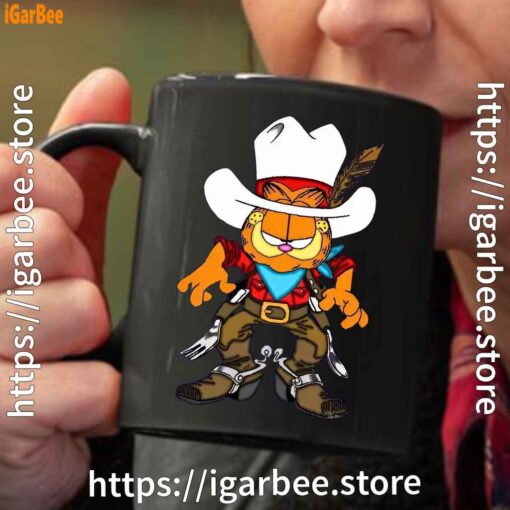 cowboy garfield what do need black coffee mug 11oz