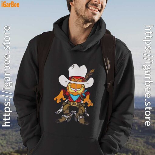 cowboy garfield what do need black men hoodie for male