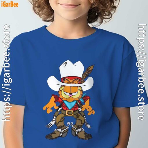 cowboy garfield what do need blue t shirt for youth boy