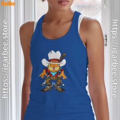 cowboy garfield what do need blue tank top with women