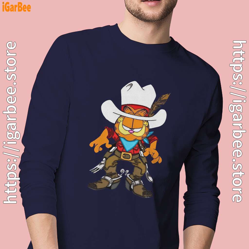 cowboy garfield what do need men navy long sleeve cowboy garfield what do need men navy long sleeve