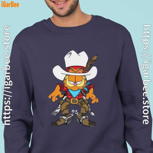 cowboy garfield what do need navy sweatshirts for men