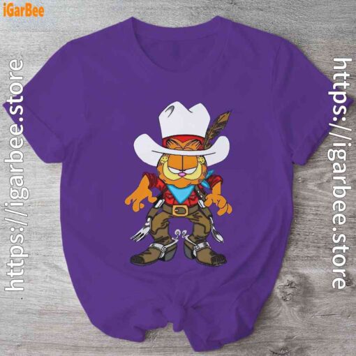 cowboy garfield what do need purple shirt