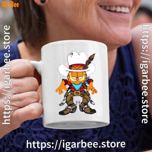 cowboy garfield what do need white coffee mug 11oz