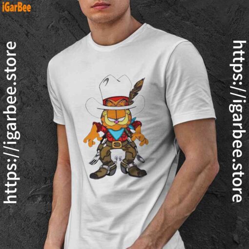 cowboy garfield what do need white men shirt