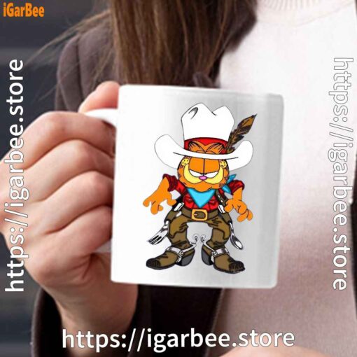 cowboy garfield what do need white mug 15oz