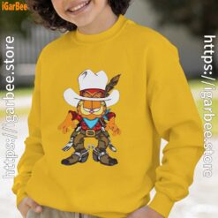 cowboy garfield what do need yellow sweatshirt youth boy