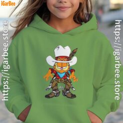 cowboy garfield what do need youth girl green hoodie