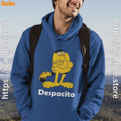 despacito garfield peter griffin blue men hoodie male