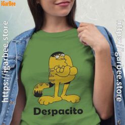 despacito garfield peter griffin green t shirt for women