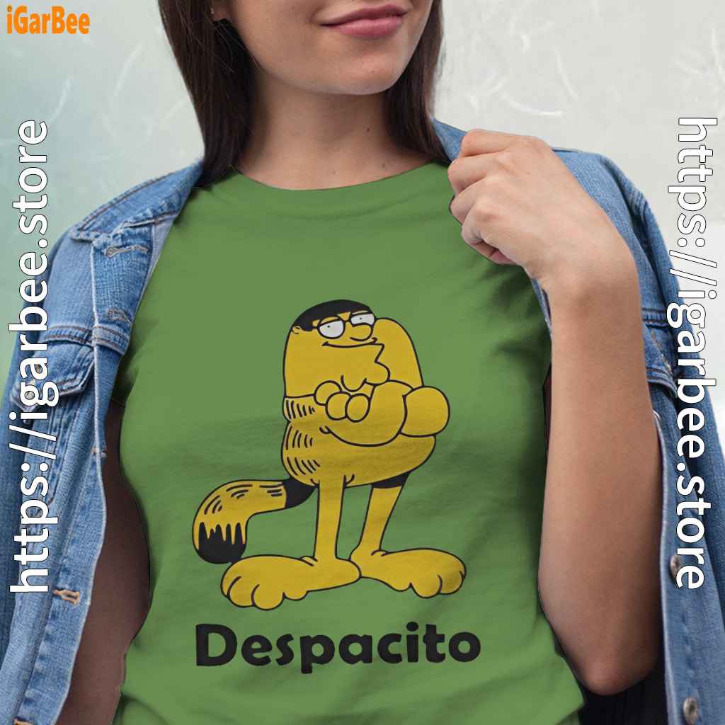 despacito garfield peter griffin green t shirt for women despacito garfield peter griffin green t shirt for women