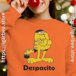 despacito garfield peter griffin orange sweatshirts for kid girl
