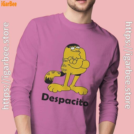 despacito garfield peter griffin pink long sleeve men