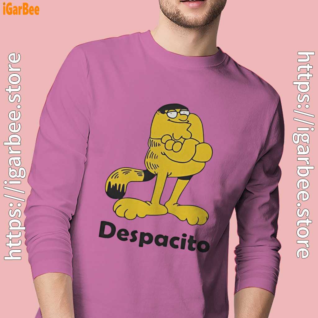 despacito garfield peter griffin pink long sleeve men despacito garfield peter griffin pink long sleeve men