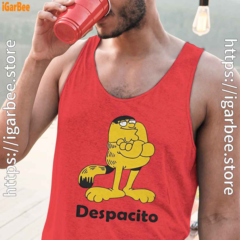 despacito garfield peter griffin red tank tops for men despacito garfield peter griffin red tank tops for men
