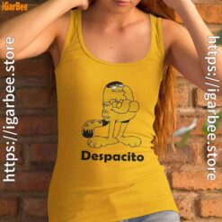despacito garfield peter griffin yellow tank top women