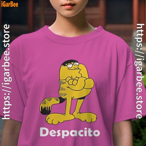 despacito garfield peter griffin youth girl pink t shirt