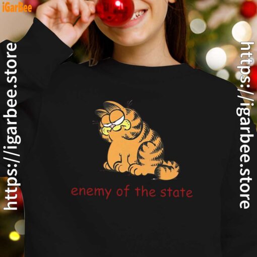 enemy of the state garfield black girl sweatshirts