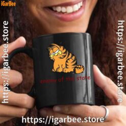 enemy of the state garfield black mug