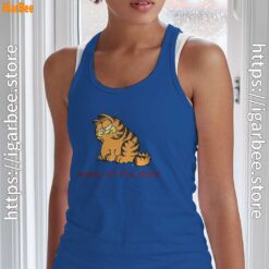 enemy of the state garfield blue tank top with women