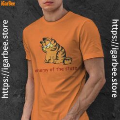 enemy of the state garfield orange men shirt