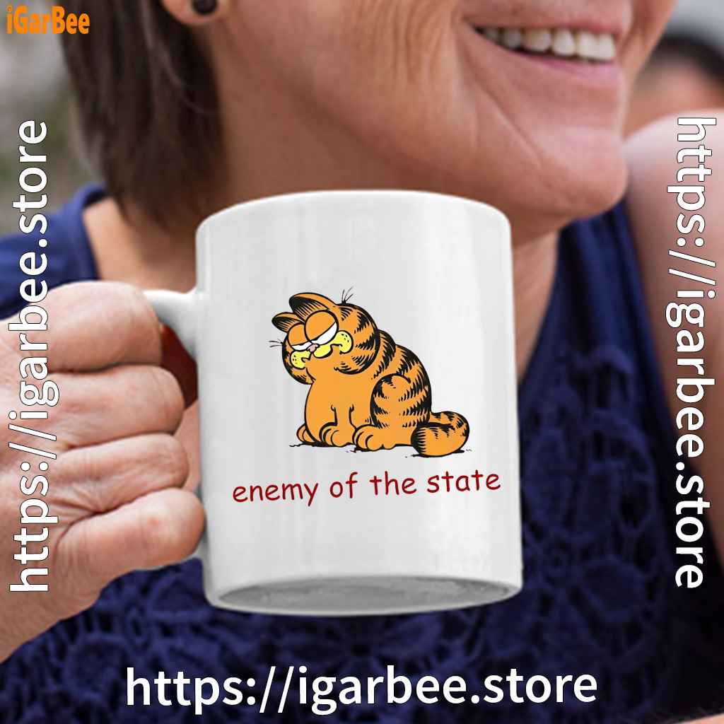 enemy of the state garfield white coffee mug enemy of the state garfield white coffee mug
