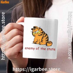 enemy of the state garfield white mug