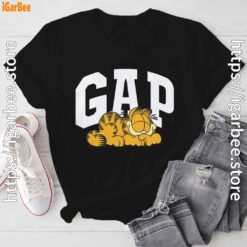 gap garfield black tee shirt