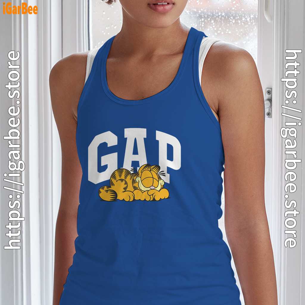 gap garfield blue tank top with women gap garfield blue tank top with women