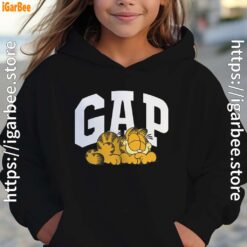 gap garfield kids girl hoodie black