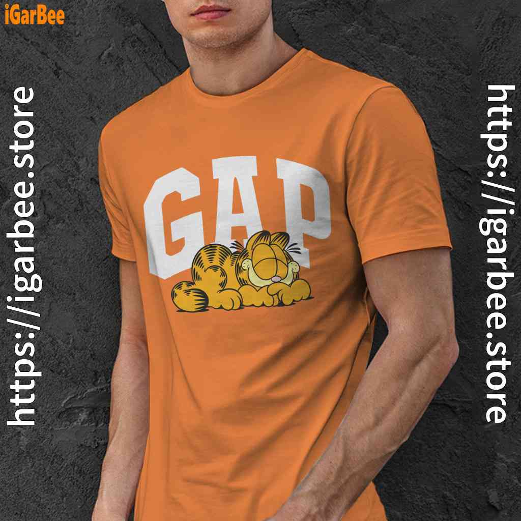 gap garfield orange men shirt gap garfield orange men shirt