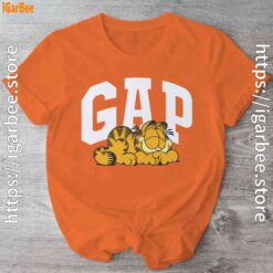 gap garfield orange shirt