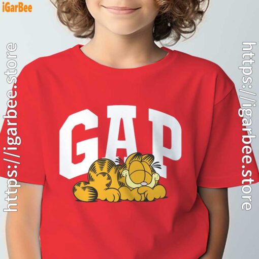 gap garfield red t shirt for youth boy