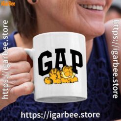 gap garfield white coffee mug
