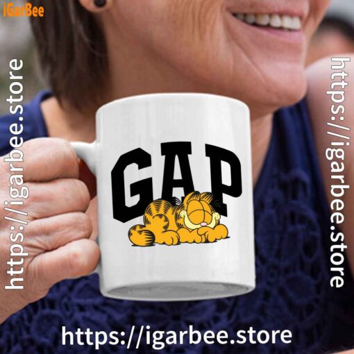 gap garfield white coffee mug