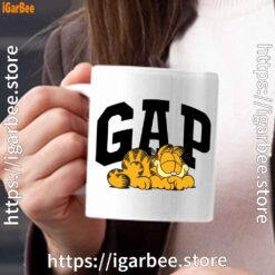 gap garfield white mug