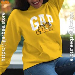 gap garfield yellow hoodie for women