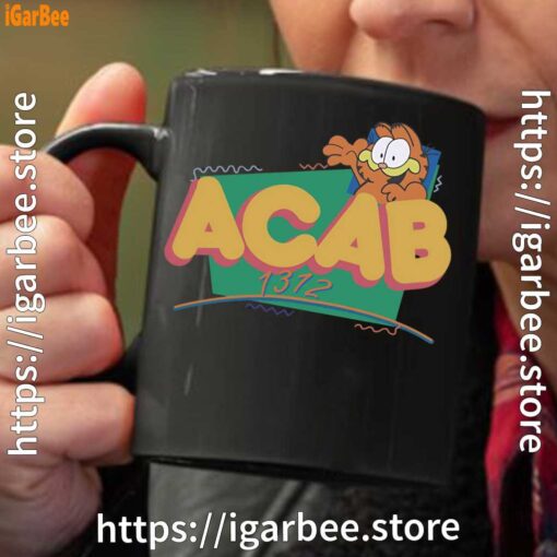 garfield acab black coffee mug