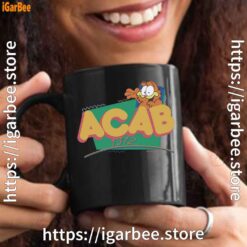 garfield acab black mug