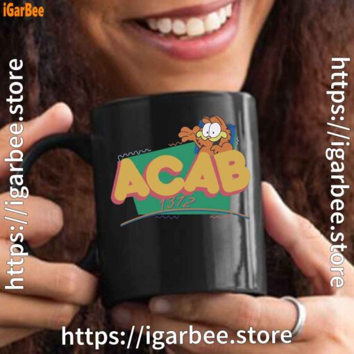 garfield acab black mug