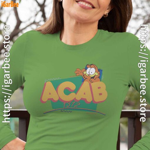garfield acab female green long sleeve women