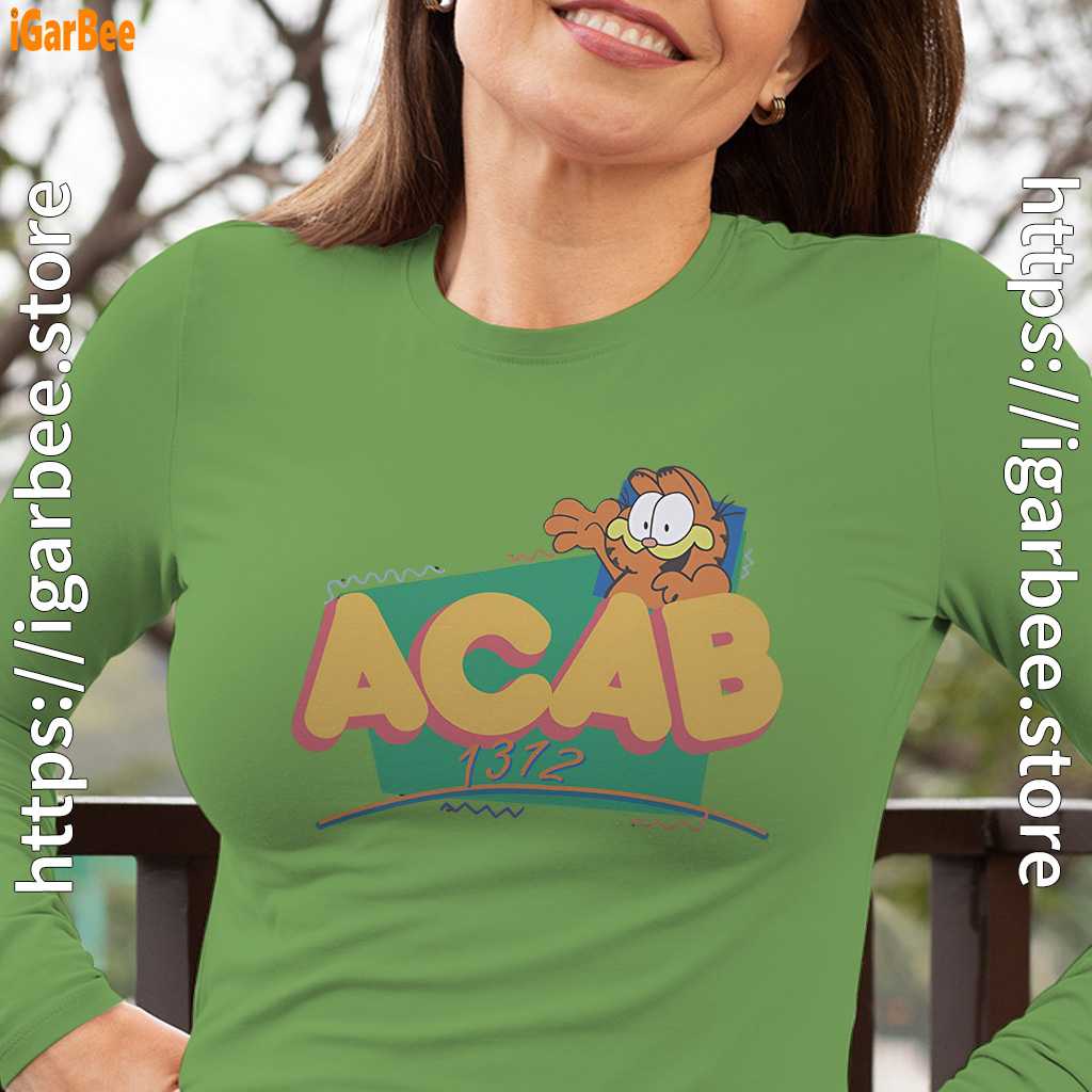 garfield acab female green long sleeve women garfield acab female green long sleeve women