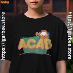 garfield acab kids girl black t shirt