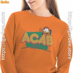 garfield acab orange sweatshirts for women