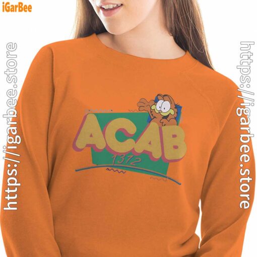 garfield acab orange sweatshirts for women