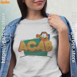 garfield acab white shirts for women